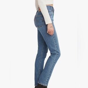 Levi's Women's 501 Skinny Jeans in Medium Indigo Worn In, Size 27